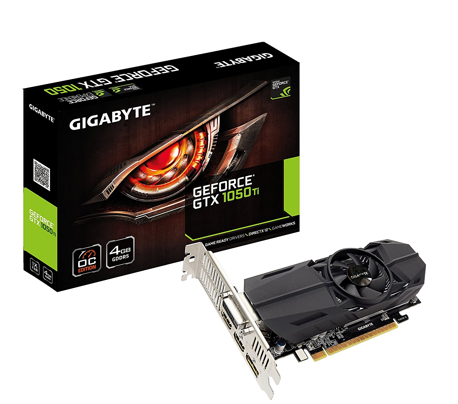 Gigabyte Geforce GTX 1050 Ti OC Low Profile 4GB Graphic Cards GV-N105TOC-4GL 1 Gigabyte Geforce GTX 1050 Ti OC Low Profile 4GB Graphic Cards GV-N105TOC-4GL