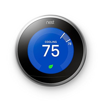 Nest (T3007ES) Learning Thermostat, Easy Temperature Control for Every Room in Your House 1 Nest (T3007ES) Learning Thermostat, Easy Temperature Control for Every Room in Your House