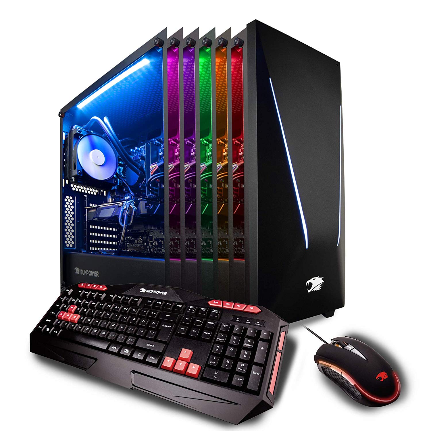 iBUYPOWER Gaming PC Desktop Trace 9220 Liquid Cooled Overclockable i7-8700K, NVIDIA Geforce RTX 2070 8GB, Z370 Motherboard, 16GB RAM, 1TB HDD, 240GB SSD, AC WiFi, Win 10 64-bit, RGB Case, VR Ready 1 iBUYPOWER Gaming PC Desktop Trace 9220 Liquid Cooled Overclockable i7-8700K, NVIDIA Geforce RTX 2070 8GB, Z370 Motherboard, 16GB RAM, 1TB HDD, 240GB SSD, AC WiFi, Win 10 64-bit, RGB Case, VR Ready