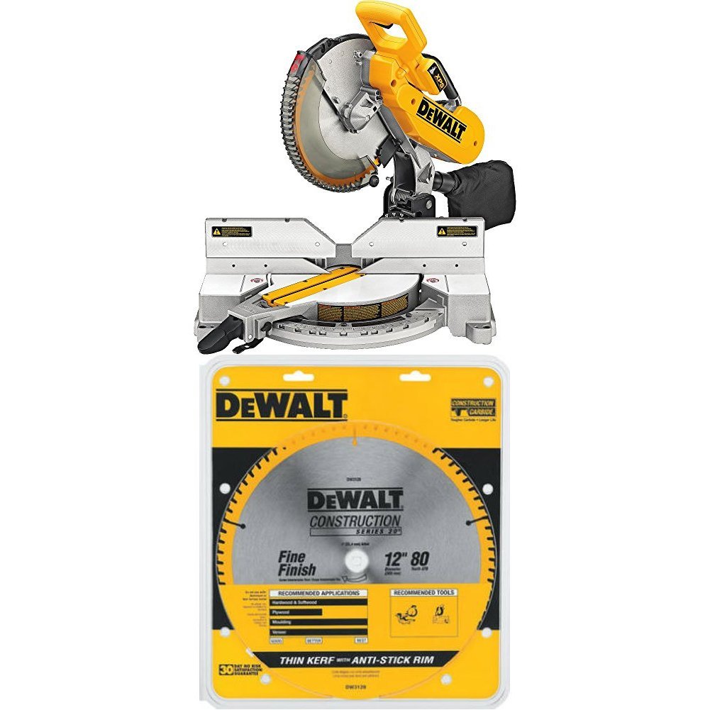 DEWALT DW716XPS Compound Miter Saw with XPS, 12-Inch and Saw Blade with 1-Inch Arbor 1 DEWALT DW716XPS Compound Miter Saw with XPS, 12-Inch and Saw Blade with 1-Inch Arbor