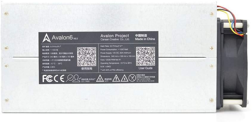 Block C Avalon6 Bitcoin Miners - 3 Block C Avalon6 Bitcoin Miners - 3.5 TH/s